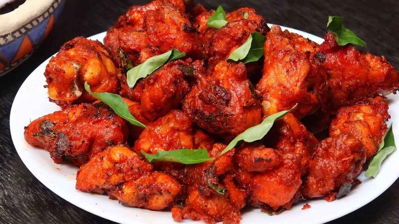 Restaurant Style Chicken 65 Made Easy in Air Fryer with Just Two Spoon Oil for a Crispy and Healthy Twist