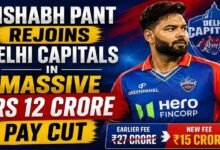 Rishabh Pant Rejoins Delhi Capitals with Massive Rs 12 Crore Pay Cut