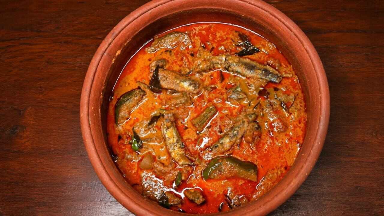 Village Style Dry Fish Curry Recipe With Rich Coconut Flavor And Traditional Coastal Taste