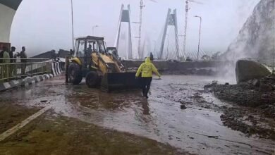 Heavy Rain Floods Mumbai Pune Expressway Tunnel After Landslide Forces Road Closure