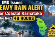 IMD Issues Heavy Rain Alert for Coastal Karnataka for Next 48 Hours