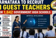 Karnataka to Recruit AI Guest Teachers for 1,642 Government High Schools