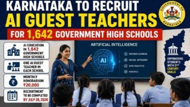 Karnataka to Recruit AI Guest Teachers for 1,642 Government High Schools