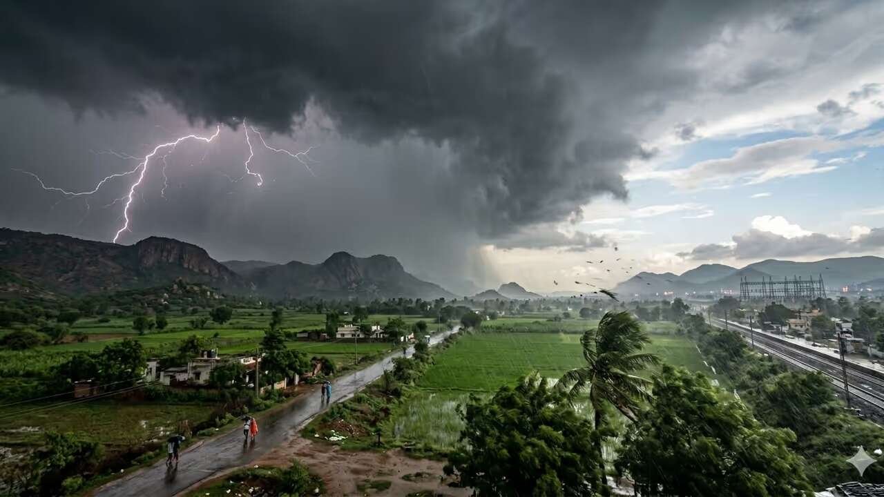 Rain and Strong Winds Likely Across Coastal and Interior Karnataka During Next Twenty Four Hours