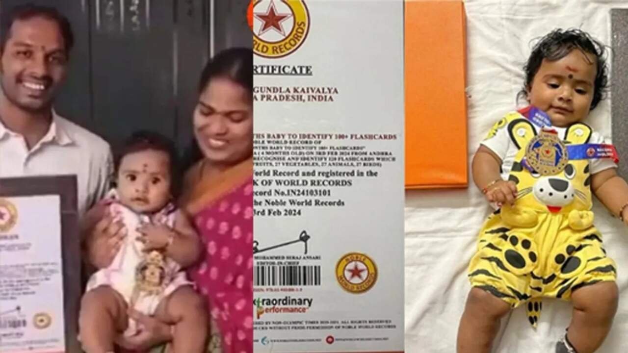 Ten Month Old Baby From Vijayapura Earns Noble Book of World Records Recognition