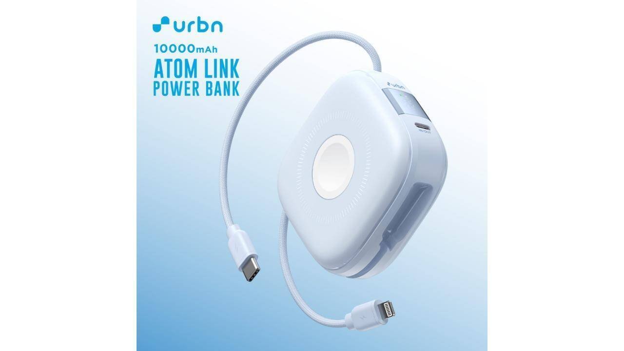 URBN Launches Atom Link 5 In 1 Power Bank With Magnetic Wireless Charging