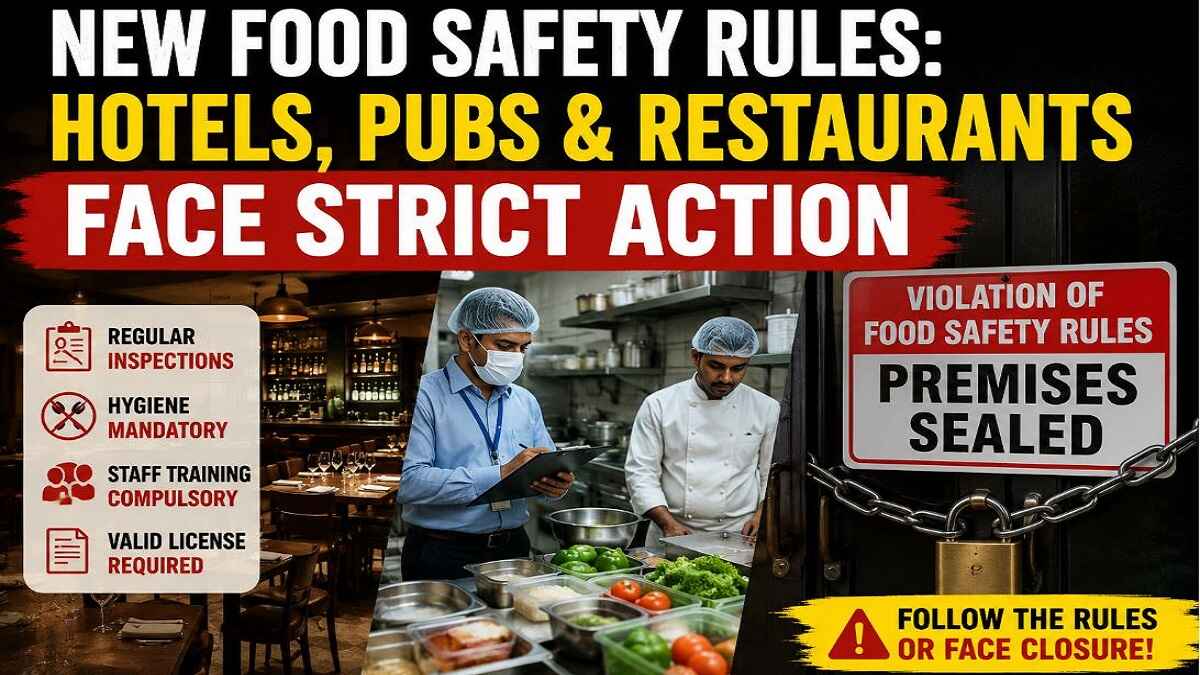 New Food Safety Rules: Hotels, Pubs & Restaurants Face Strict Action