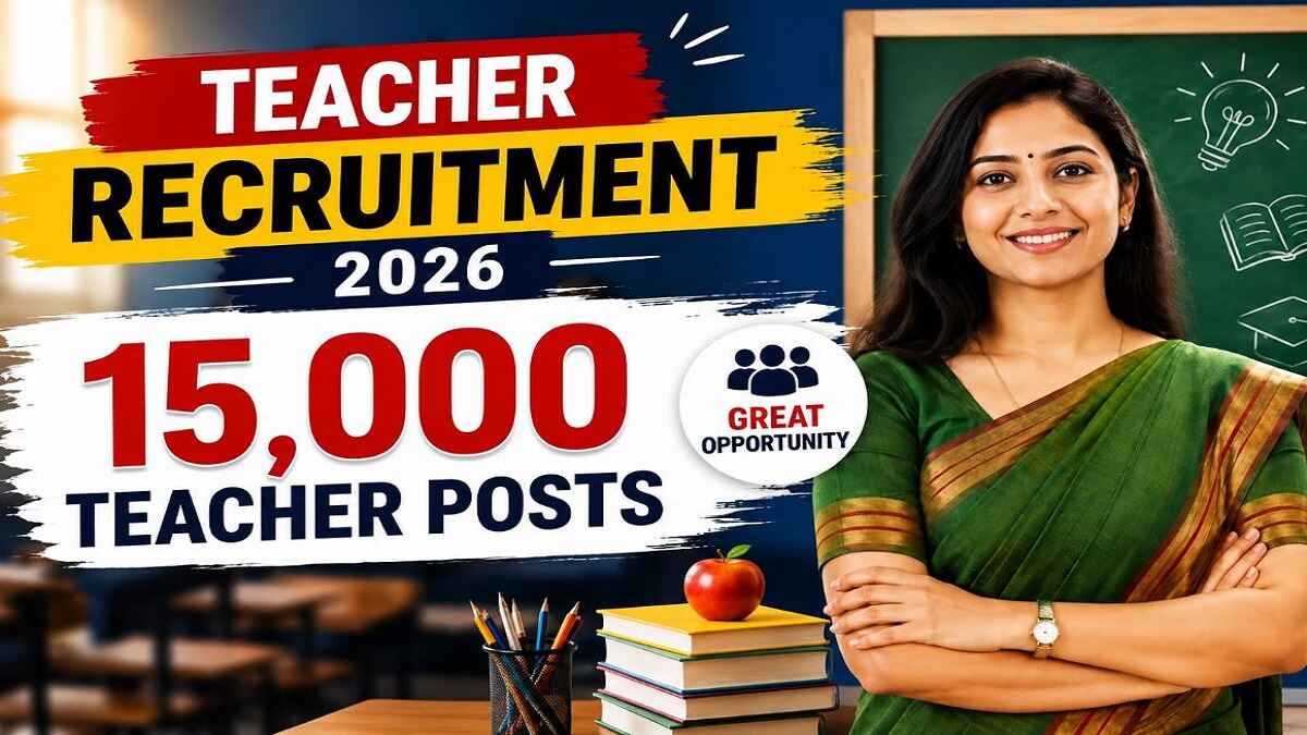 Karnataka Teacher Recruitment 2026: Online Applications Begin for 15,000 Posts
