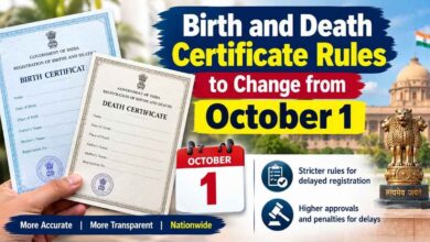 Birth and Death Certificate Rules to Change from October 1