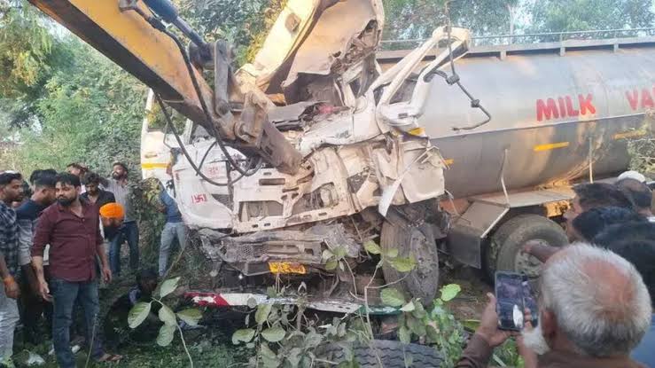 Mandya Road Accident Kills Three as Milk Tanker Hits Scooter