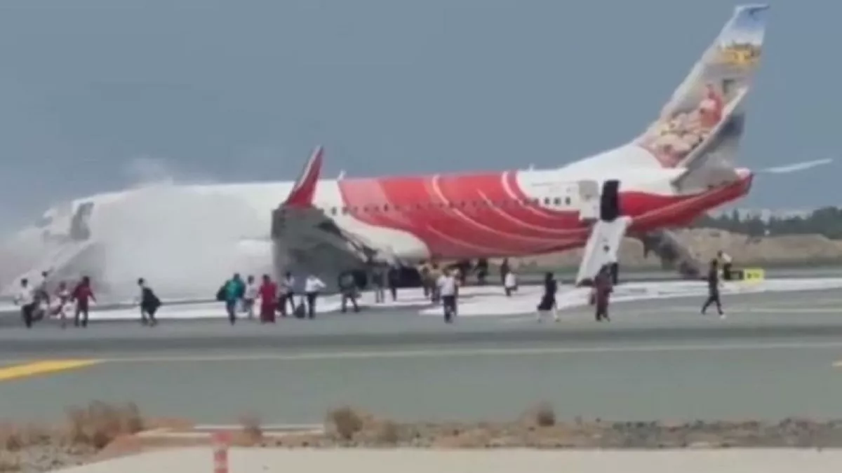 Abu Dhabi to Calicut Air India Express flight's engine catches fire